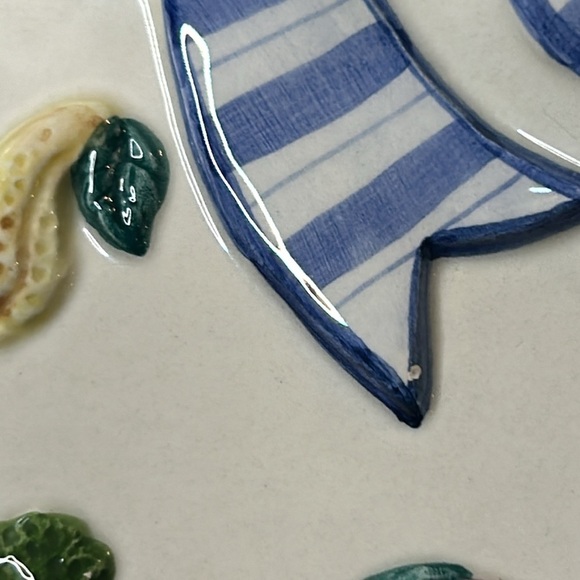 Vintage Fitz and Floyd “Petite Vegetable Bowquet” Canape Plate - Picture 7 of 12